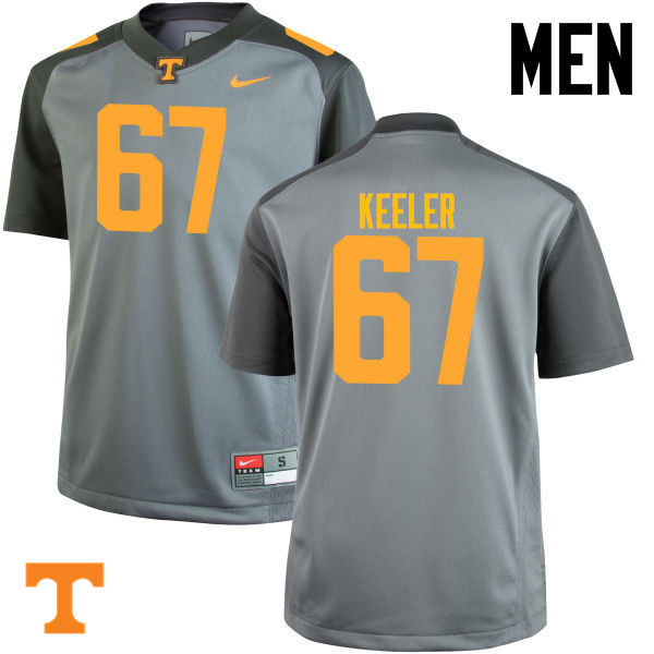 Men #67 Joe Keeler Tennessee Volunteers College Football Jerseys-Gray